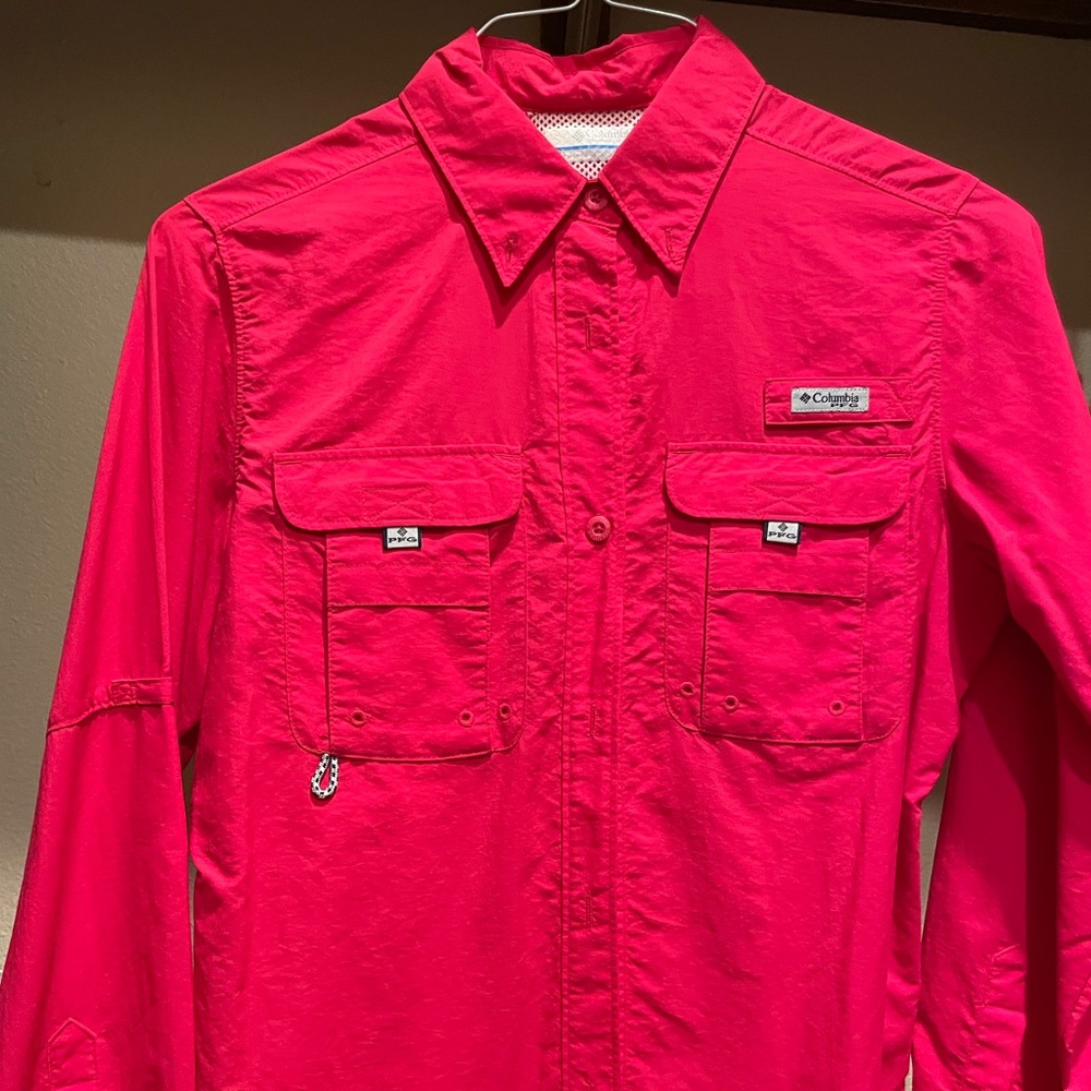 Pink Columbia button down